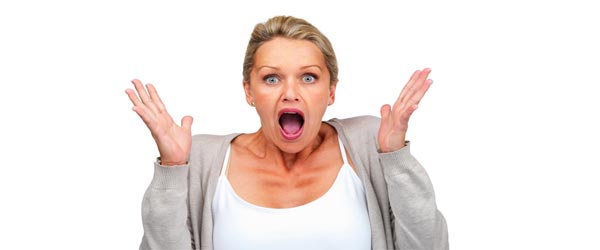 woman surprised